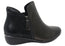 Revere Damascus Womens Comfortable Leather Wide Width Ankle Boots