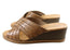 New Face Tory Womens Leather Wedge Slides Sandals Made In Brazil