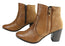 Dazzani Janine Womens Comfort Leather Heel Ankle Boots Made In Brazil