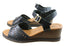 New Face Dorita Womens Leather Wedge Sandals Made In Brazil