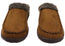 Dearfoam Mens Brendan Microfiber Suede Clog with Whipstitch Slippers