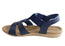 Usaflex Ventura Womens Comfy Cushioned Leather Sandals Made In Brazil