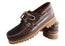 Timberland Mens Leather Authentics 3 Eye Classic Boat Shoes