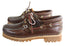 Timberland Mens Leather Authentics 3 Eye Classic Boat Shoes