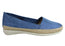 Flex & Go Womens Comfortable Espadrille Leather Flats Made In Portugal