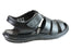 Savelli Christopher Mens Leather Closed Toe Sandals Made In Brazil