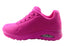 Skechers Womens Uno Neon Nights Memory Foam Shoes