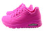 Skechers Womens Uno Neon Nights Memory Foam Shoes