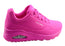 Skechers Womens Uno Neon Nights Memory Foam Shoes