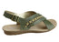 Andacco Veronique Womens Comfort Flat Leather Sandals Made In Brazil