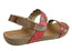 Andacco Vicuna Womens Comfortable Leather Flat Sandals Made In Brazil