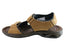 Pegada Thompson Mens Leather Comfort Cushioned Sandals Made In Brazil