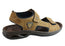 Pegada Thompson Mens Leather Comfort Cushioned Sandals Made In Brazil