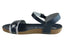Andacco Corrie Womens Comfortable Leather Flat Sandals Made In Brazil