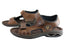 Pegada Thompson Mens Leather Comfort Cushioned Sandals Made In Brazil