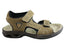 Pegada Thompson Mens Leather Comfort Cushioned Sandals Made In Brazil