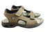 Pegada Thompson Mens Leather Comfort Cushioned Sandals Made In Brazil