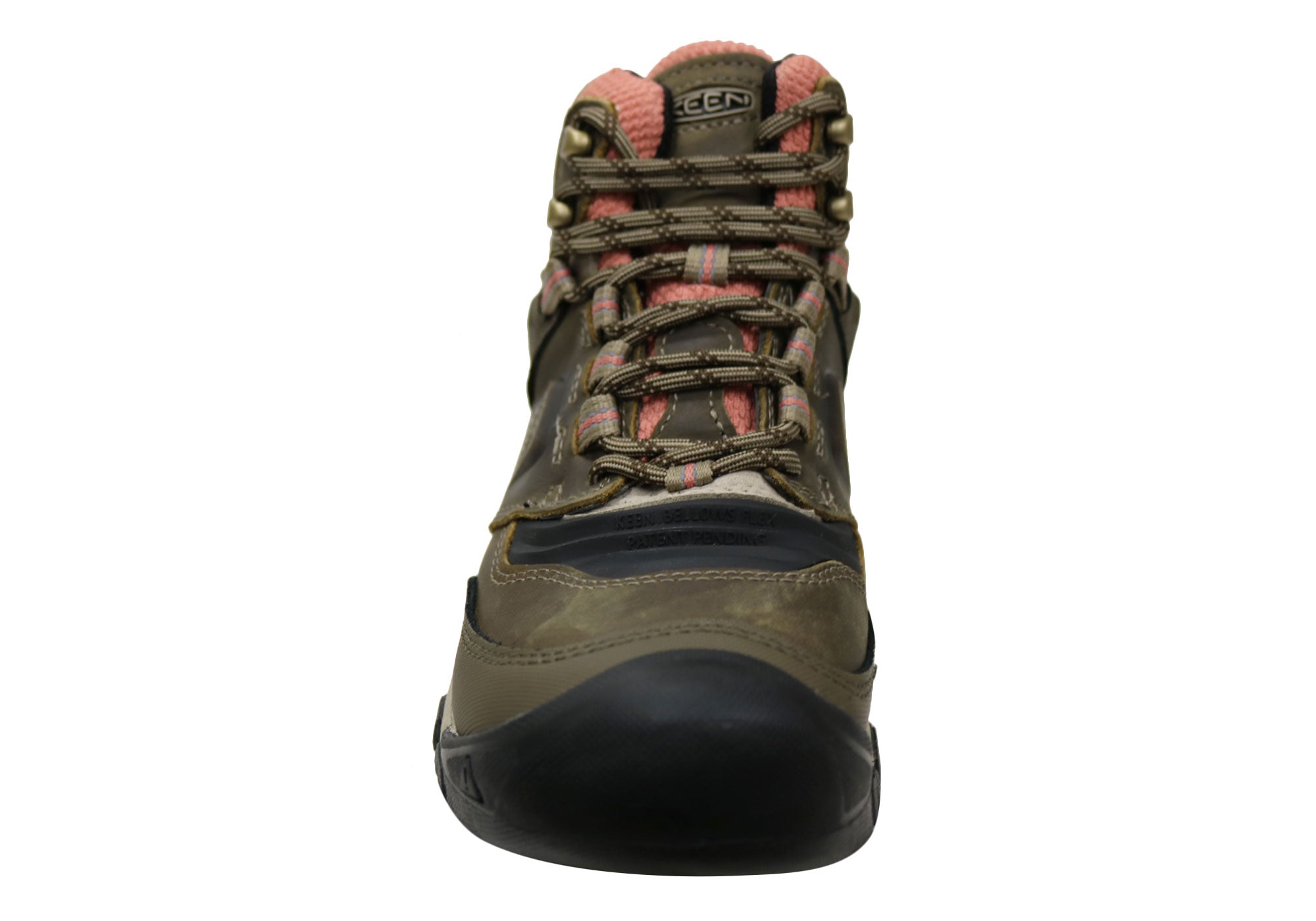 Keen Mens Ridge Flex Mid Waterproof Comfortable Leather Hiking Boots