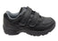 Scholl Orthaheel Amaze Mens Leather Comfortable Adjustable Strap Shoes