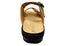 Revere Calais Womens Wide Width Leather Comfortable Slides Sandals