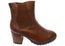 Caprice Jessie Womens Extra Wide Comfort Mid Heel Leather Ankle Boots