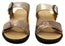 Revere Calais Womens Wide Width Leather Comfortable Slides Sandals