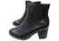 Caprice Jessie Womens Extra Wide Comfort Mid Heel Leather Ankle Boots