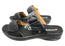 Revere Calais Womens Wide Width Leather Comfortable Slides Sandals