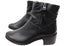 Caprice Nelba Womens Wide Fit Comfortable Leather Ankle Boots