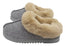 Dearfoams Womens Comfortable Chloe Soft Knit Clog Slippers