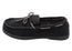 Dearfoams Mens Toby Microsuede Moccasin With Whipstitch & Tie Slippers