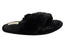 Dearfoams Womens Comfortable Jessica Furry Crossband Slide Slippers