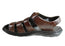 Savelli Christopher Mens Leather Closed Toe Sandals Made In Brazil