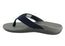 Scholl Orthaheel Wave II Mens Comfort Orthotic Thongs With Support