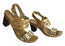 Andacco Moonshine Womens Leather Comfy Mid Heel Sandals Made In Brazil