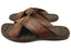 Pegada Perry Mens Comfortable Leather Slides Sandals Made In Brazil