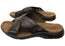 Pegada Hobbs Mens Comfortable Leather Slides Sandals Made In Brazil