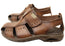 Pegada Grange Mens Leather Comfort Closed Toe Sandals Made In Brazil