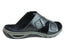 Pegada Andy Mens Leather Comfy Cushioned Slide Sandals Made In Brazil