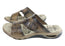 Pegada Andy Mens Leather Comfy Cushioned Slide Sandals Made In Brazil