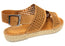 Orizonte Cove Womens European Leather Comfortable Espadrille Sandals