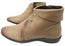 Perlatto Lotty Womens Comfortable Leather Ankle Boots Made In Brazil