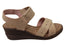 New Face Emily Womens Comfortable Leather Wedge Sandals Made In Brazil