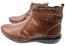 Perlatto Tess Womens Comfortable Leather Ankle Boots Made In Brazil