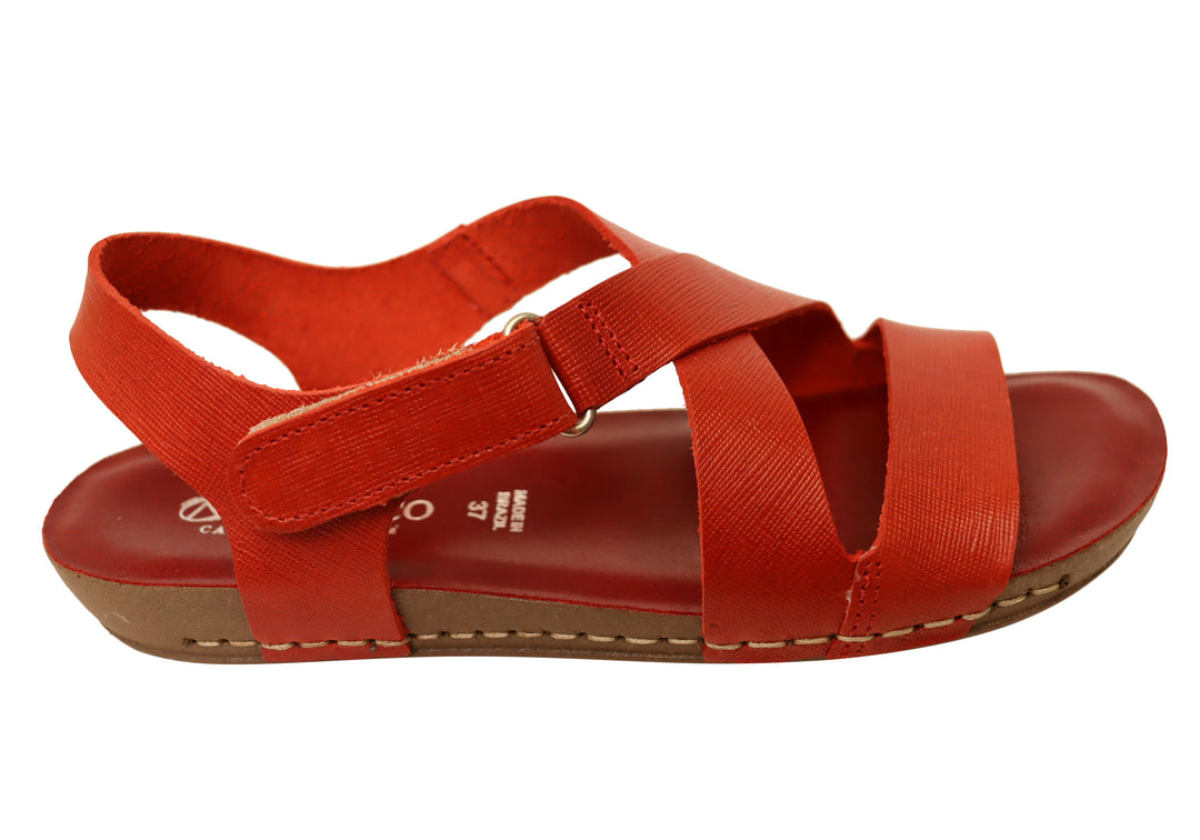 Andacco Vache Womens Comfortable Leather Sandals – Brand House Direct