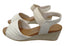 Usaflex Lorelei Womens Comfort Leather Wedge Sandals Made In Brazil