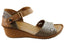 Orizonte Franni Womens European Comfortable Leather Wedge Sandals