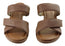 Usaflex Araceli Womens Leather Wedge Slides Sandals Made In Brazil