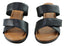 Usaflex Araceli Womens Leather Wedge Slides Sandals Made In Brazil