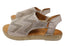 Orizonte Katrina Womens European Leather Comfort Espadrille Sandals